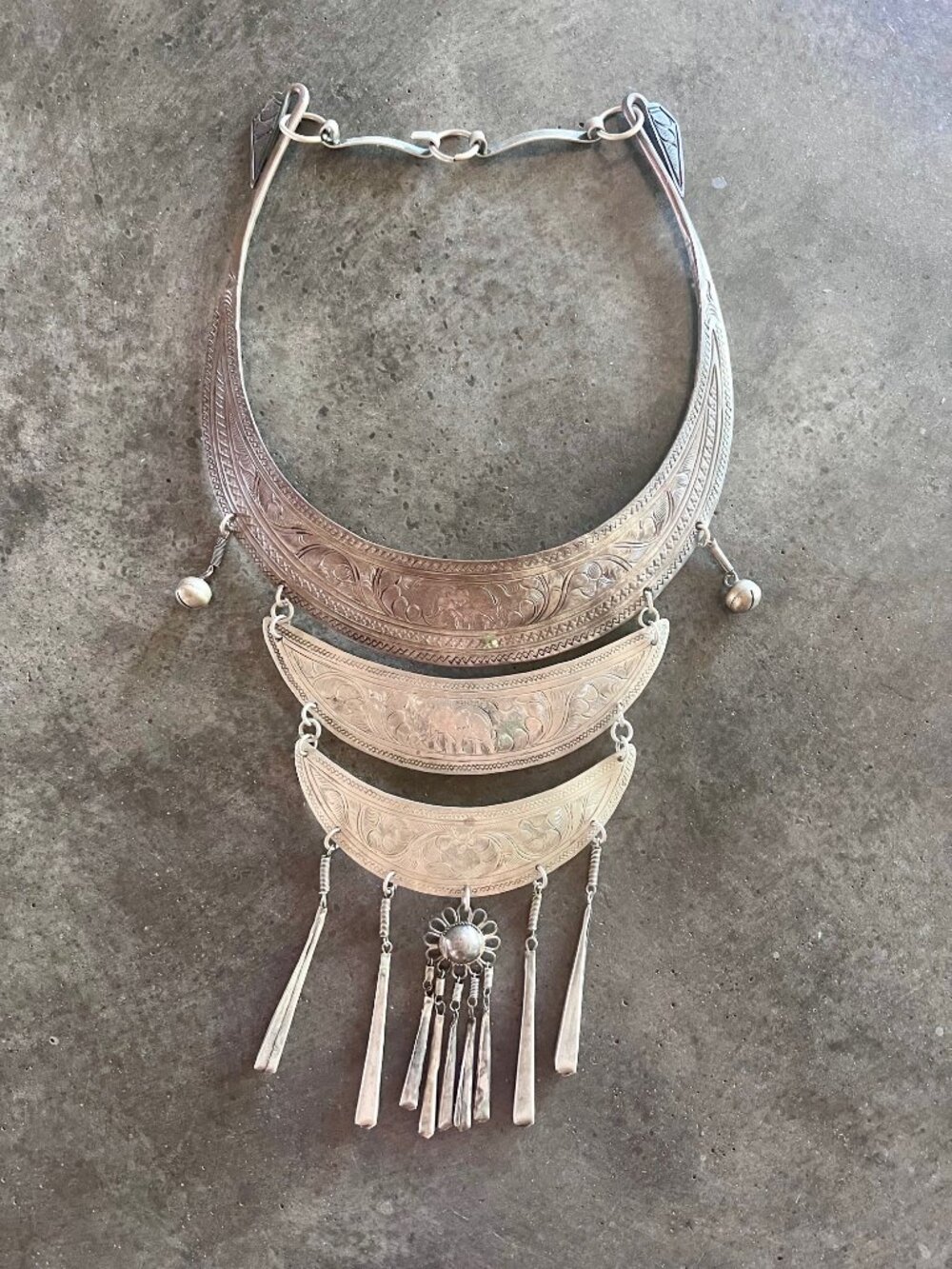 Southeast Asian Metal Collar Necklace